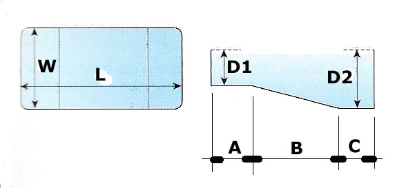 wedge shape pool